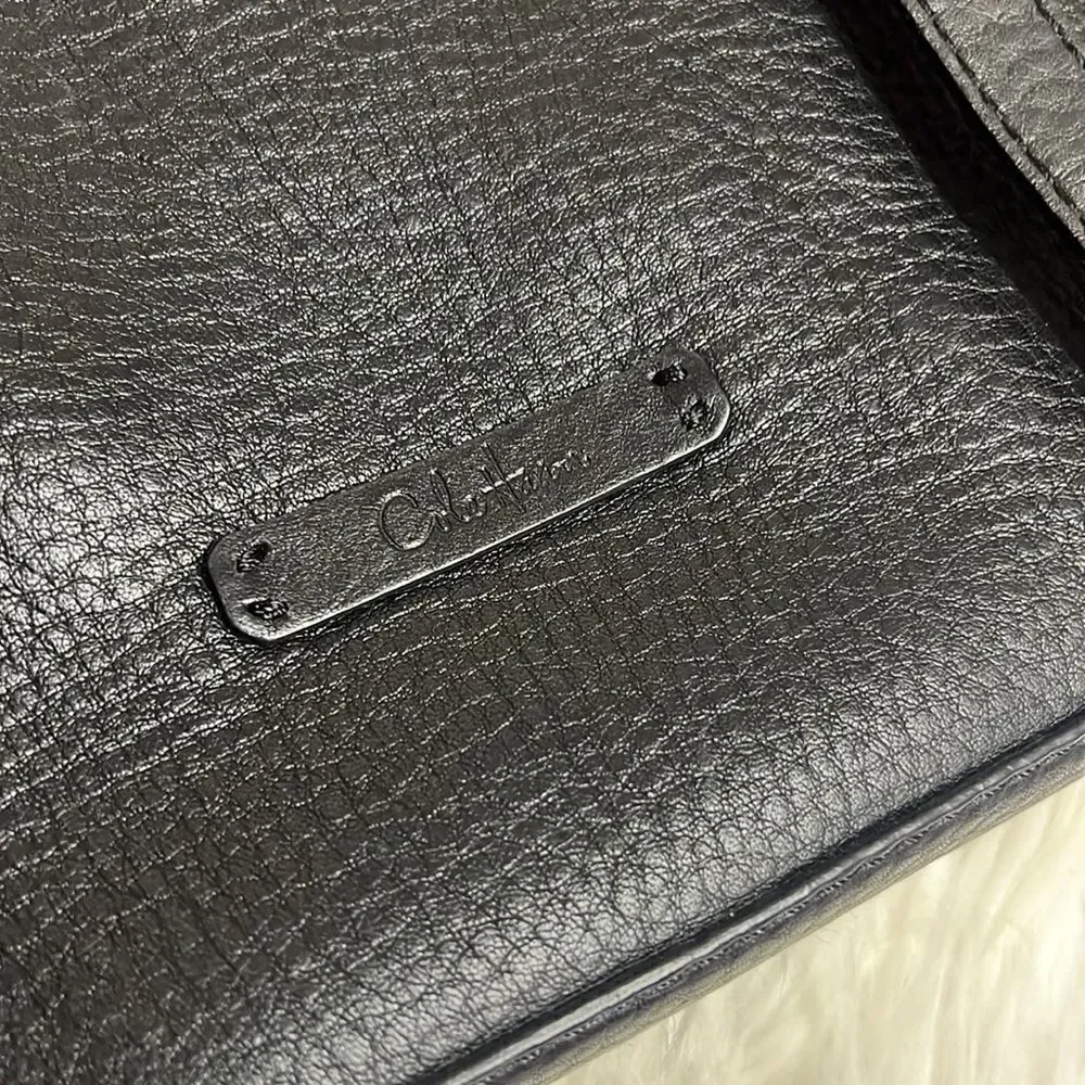 ‎Cole Haan Black Leather messenger bag B28